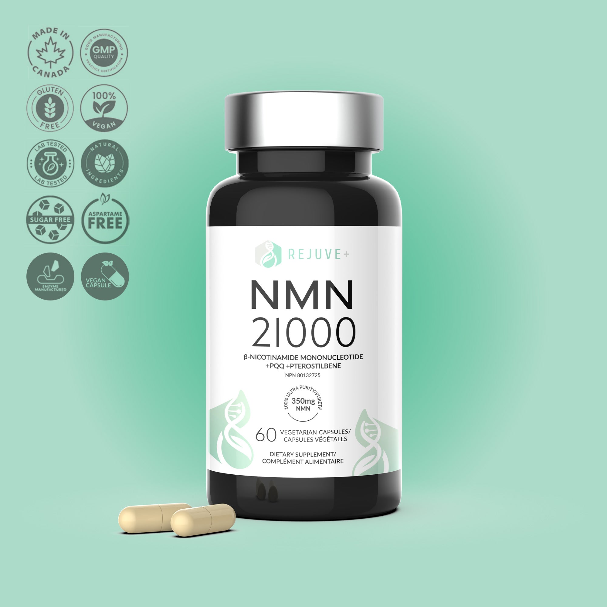 Rejuve+® NMN21000 - 4in1 Formula (60 Capsules)