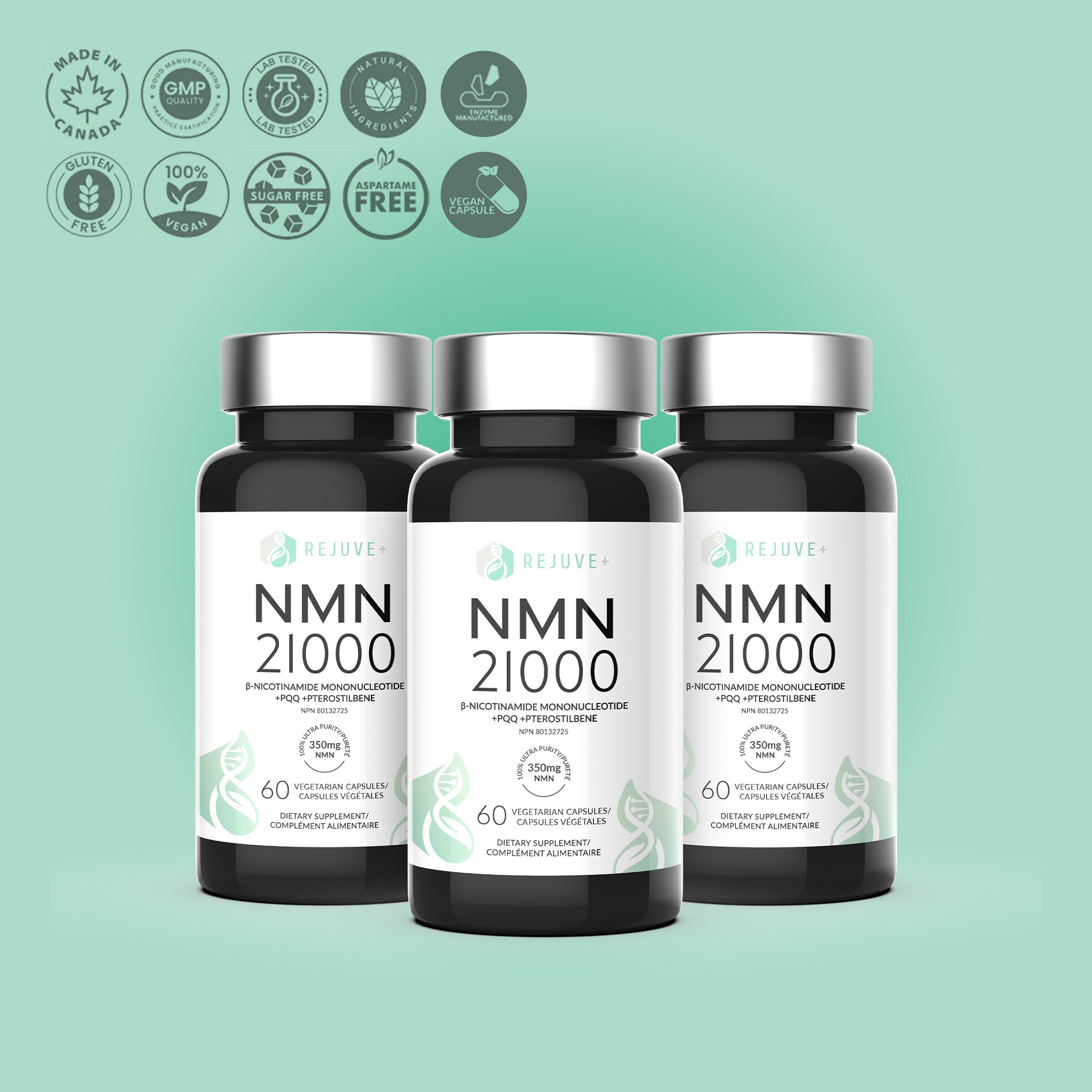 Rejuve+® NMN21000 - 4in1 Formula (60 Capsules)