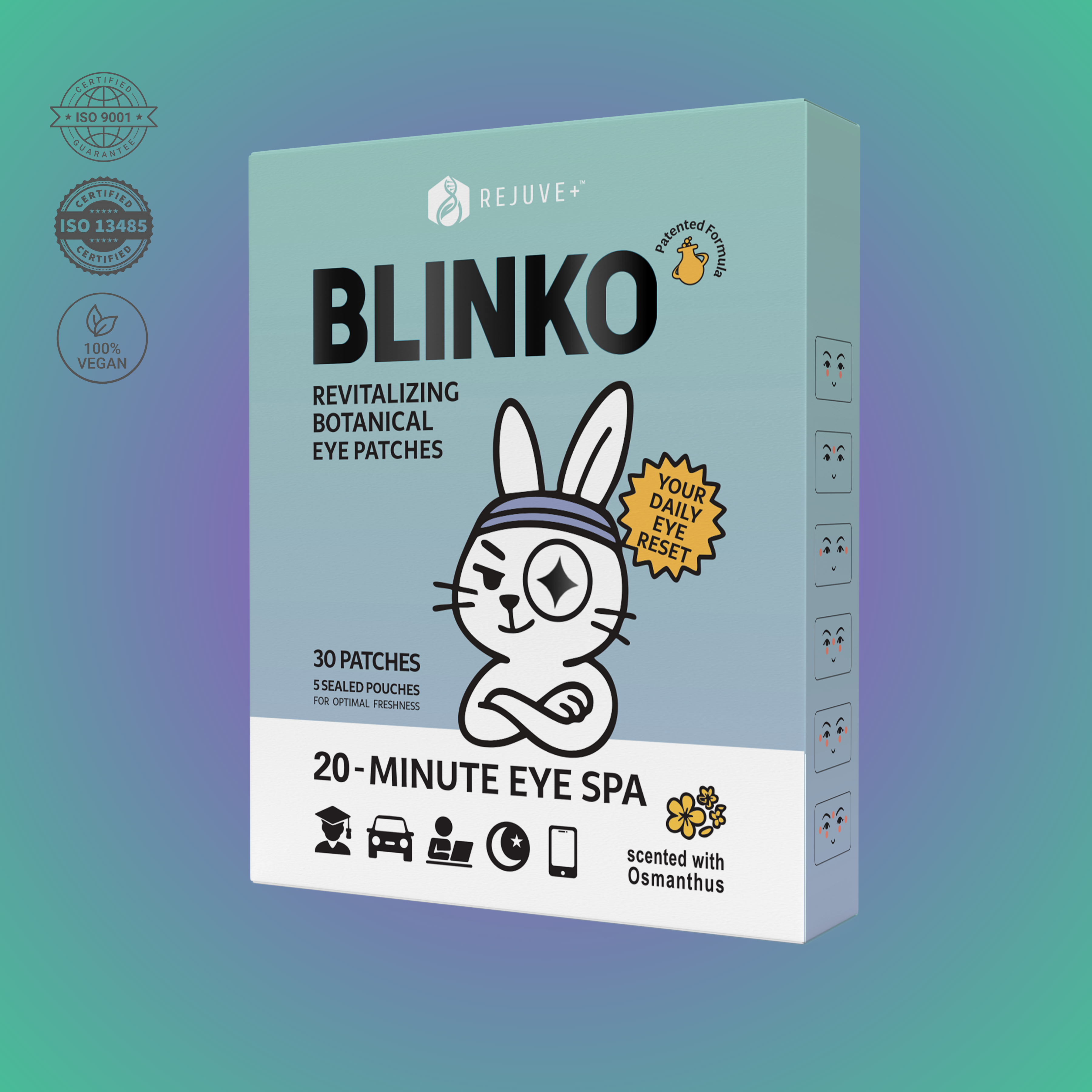 Rejuve+® BLINKO™ Eye Revitalizing Patches Original - Osmanthus Scent