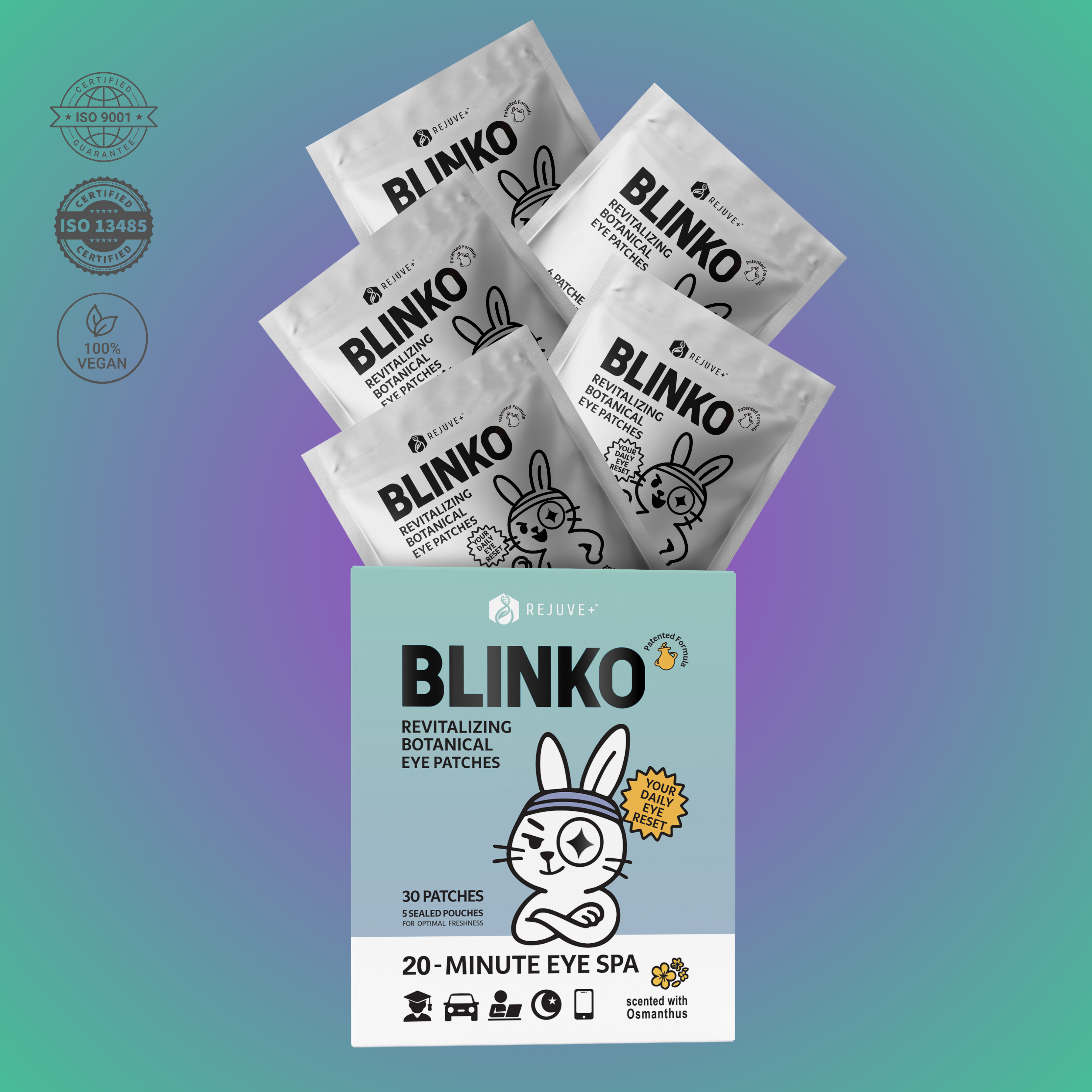 Rejuve+® BLINKO™ Eye Revitalizing Patches Original - Osmanthus Scent