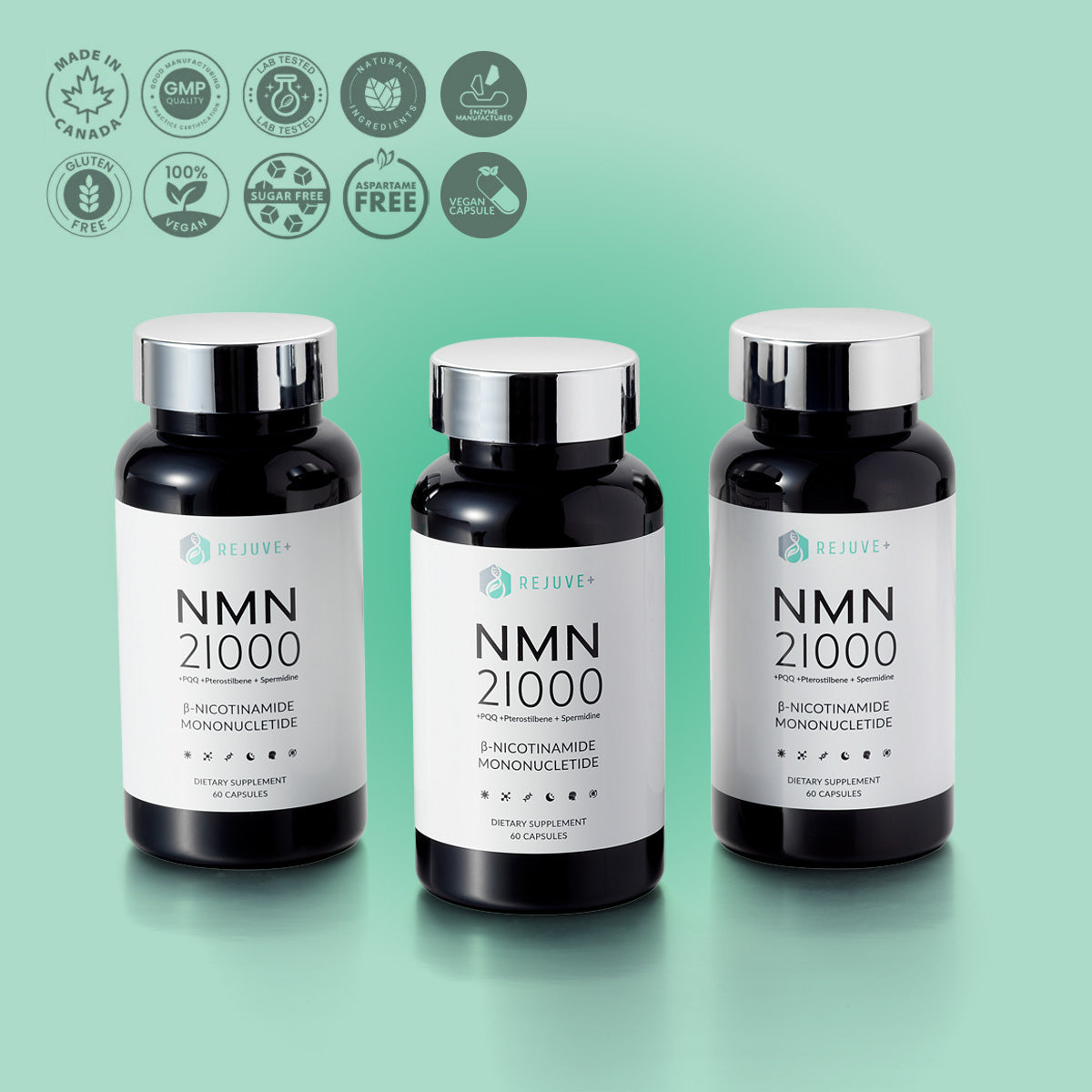 Rejuve+™ NMN21000 - 4in1 Formula (60 Capsules)